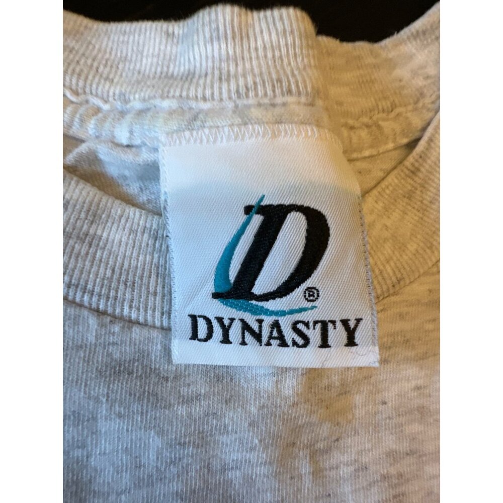 Vintage Chicago Bulls NBA T-Shirt By Dynasty Gray Heather Size M Vintage 90 - Picture 3 of 6